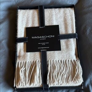Magaschoni Home Cashmere Throw Blanket